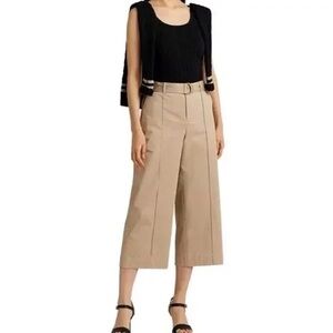 Ralph Lauren Cropped Wide Leg Khaki